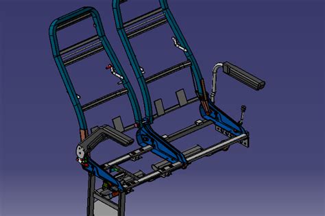 Seat Bus Frame Step Iges 3d Cad Model Grabcad