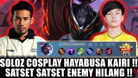 Soloz Cosplay Hayabusa Kairi Satset Satset Enemy Hilang Youtube