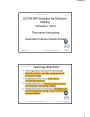 Econ Lecture New Pdf Econ Statistics For