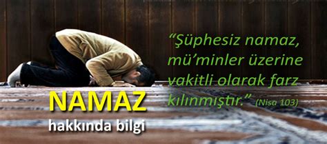 Namaz Hakk Nda Bilgi Huzur Dini