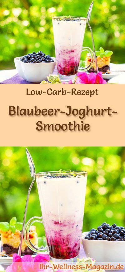 Blaubeer Joghurt Smoothie Gesundes Low Carb Rezept F Rs Fr Hst Ck