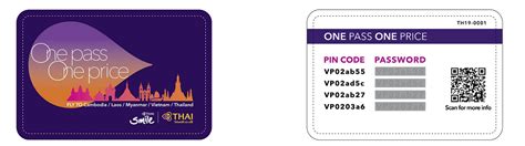 Redeem One Pass One Price Promotions Thai Airways