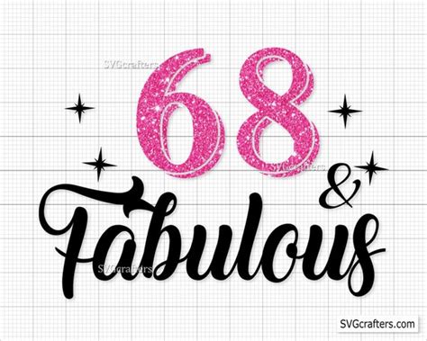 68th Birthday Svg Png 68th Svg Aged To Perfection Svg 68 Etsy