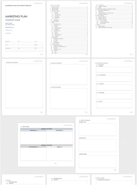 Printable Marketing Plan Template