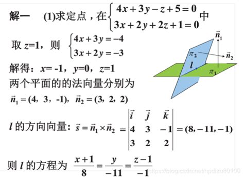 线性代数学习笔记——第三十七讲——直线方程2直线方程线性代数 Csdn博客