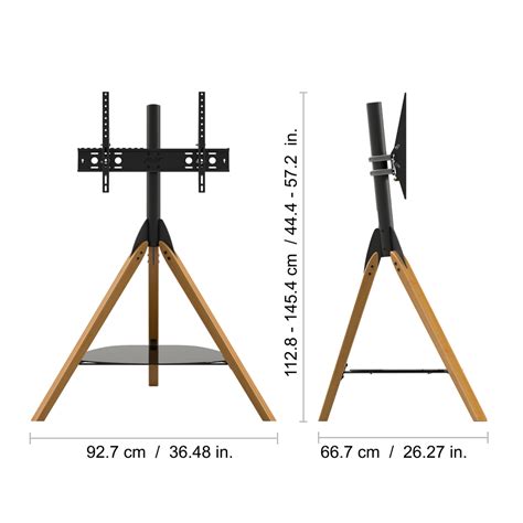 Fsl1000hoxlwb Hoxton Freestanding Tripod Tv Stand Light Wood Avf