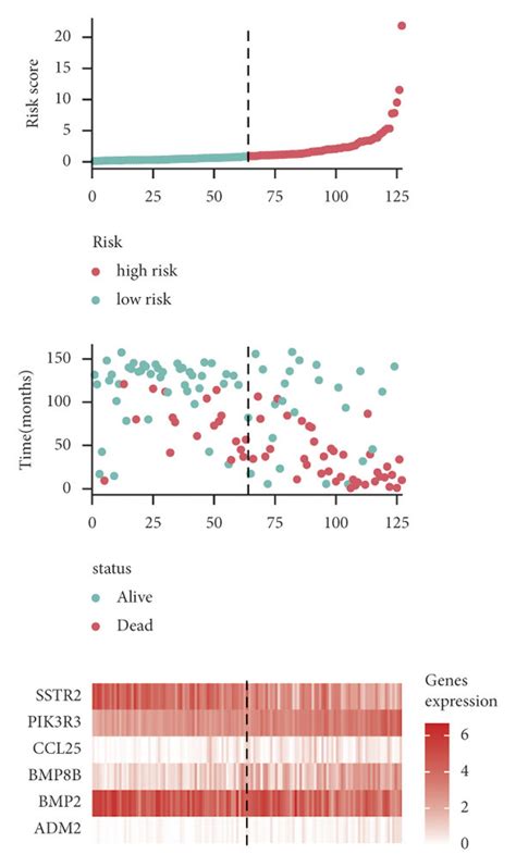 Validation Of The Six Gene Risk Signature Ac Kaplanmeier Survival