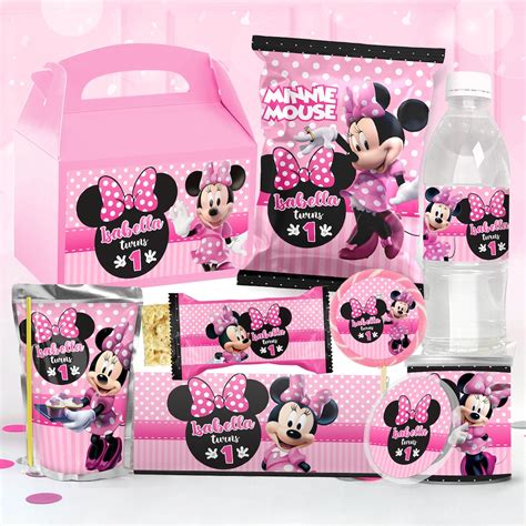 Minnie Mouse Pink Party Package, Minnie Mouse Pink Birthday Printables ...