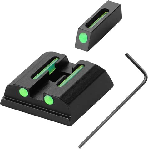 Amazon TRSAIM No Tritium Fiber Optic Red Green Sights For Pistol