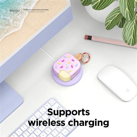 Elago Ice Cream Case Compatible With Airpods Carabiner Included