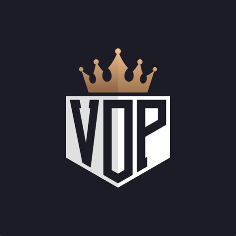 Premium Vector | Luxury VOP Logo with Crown Elegant Initials VOP Letter ...