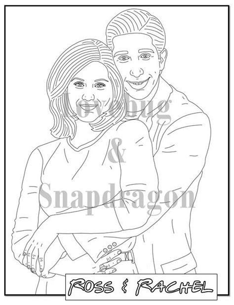 Friends Digital Coloring Book // Instant Print PDF Indoor - Etsy Australia