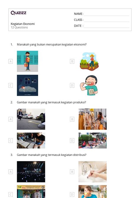 50 Lembar Kerja Ekonomi Untuk Kelas 4 Di Quizizz Gratis And Dapat Dicetak