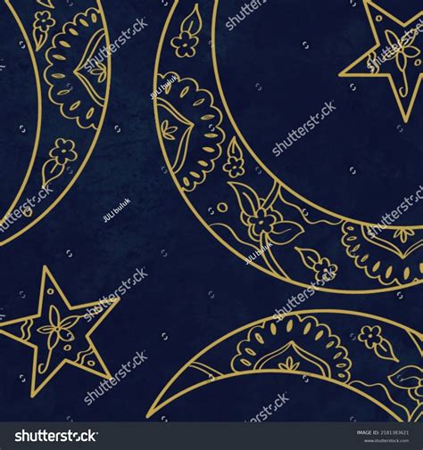 Moon Stars Vector Background Stock Vector (Royalty Free) 2181383621 ...