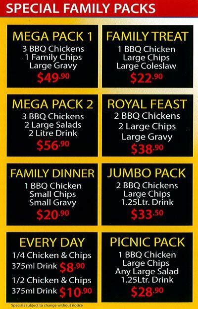 Menu At Royal Charcoal Chicken Fast Food Sydenham