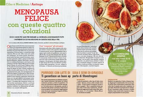 Alimentazione In Menopausa Cosa Cambiare A Tavola Articolo Pubblicato