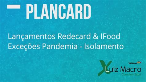 Plancard Lan Amentos Redecard Ifood Cart Es De Cr Dito Youtube