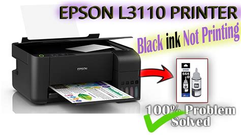 Epson L3110 Printer Black Ink Not Printing Problem Solved In Nepali Youtube