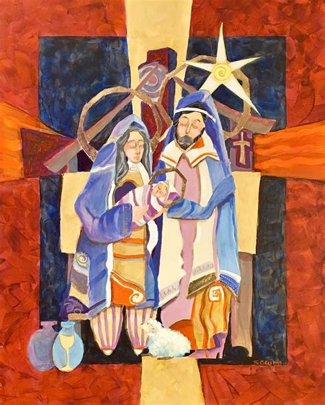 Modern Nativity Painting