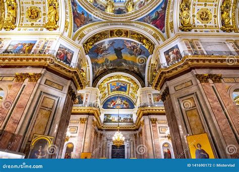 St Isaac S Cathedral Interiors Saint Petersburg Russia Editorial