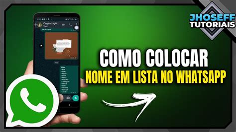 Como Adicionar Nome Em Lista No Whatsapp Atualizado Descubra Os