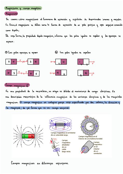 SOLUTION Magnetismo Y Campo Magn Tico Explicacion Con Ejemplos Studypool