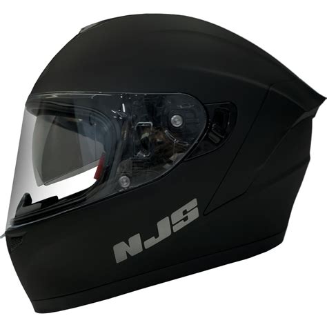 Jual NJS ZX 1 Solid Hitam Helm Full Face Shopee Indonesia