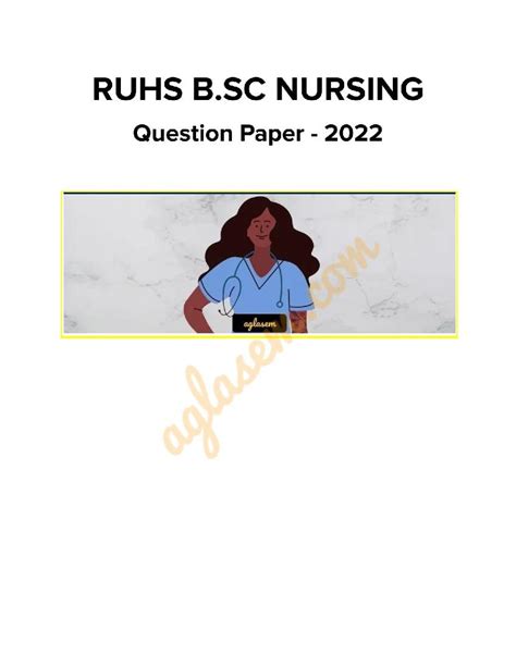 RUHS B Sc Nursing 2022 Question Paper