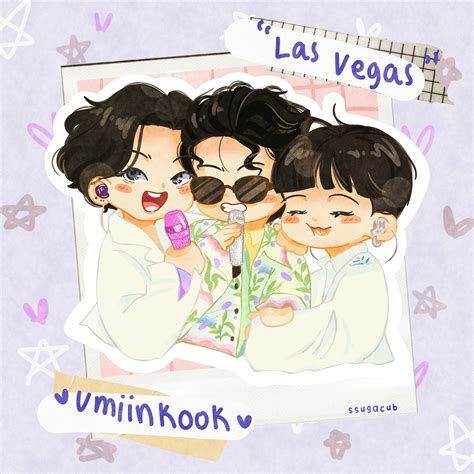 Vminkook Fanart Chibi Illustration Behance