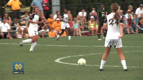 Notre Dame Womens Soccer Exhibition Highlights Youtube