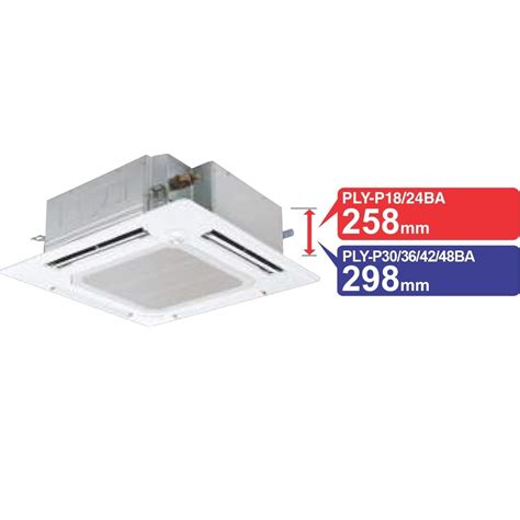 Mitsubishi PLY P30BA 2 36 KW Inverter Series Ceiling Cassette Air