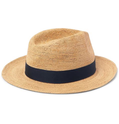 Lock And Co Hatters St Louis Grosgrain Trimmed Straw Panama Hat Brown Lock And Co Hatters