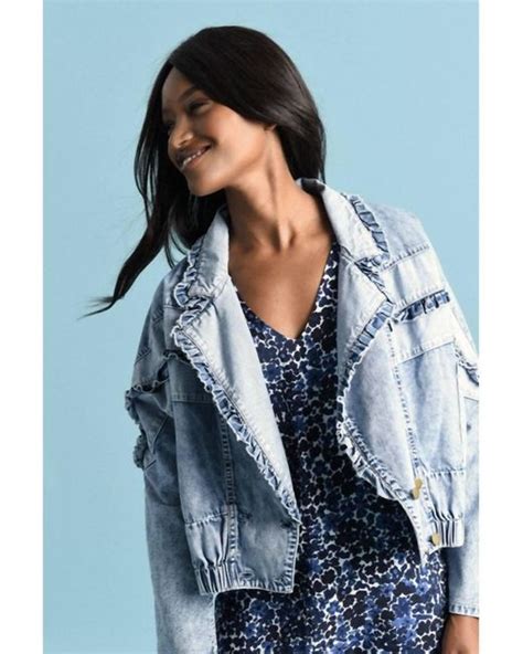 Molly Bracken Denim Jacket In Blue Lyst