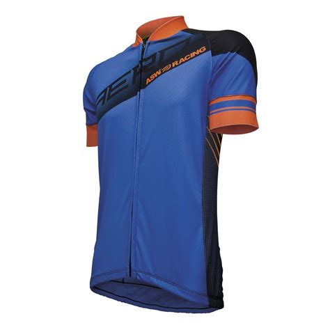 Camisa Ciclismo Masculina Asw Active Vapor Azul E Laranja