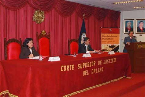 Prensa Itv Peru Corte Superior De Justicia Del Callao Realiz Pleno