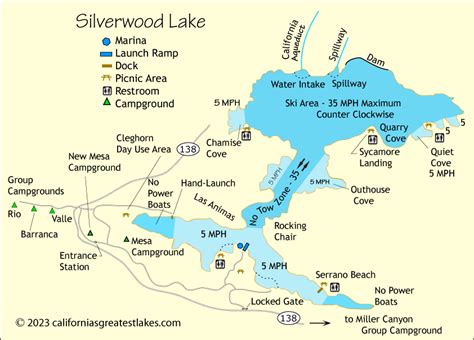 Silverwood Lake Map