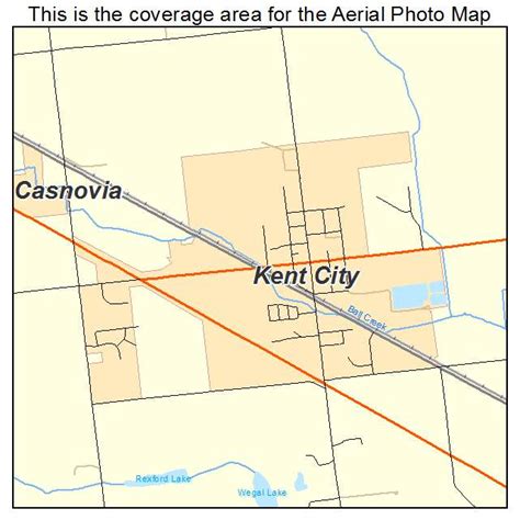 Aerial Photography Map of Kent City, MI Michigan