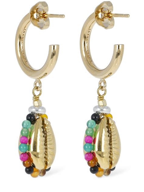 Isabel Marant Be Free Stone Bead Hoop Earrings Isabel Marant