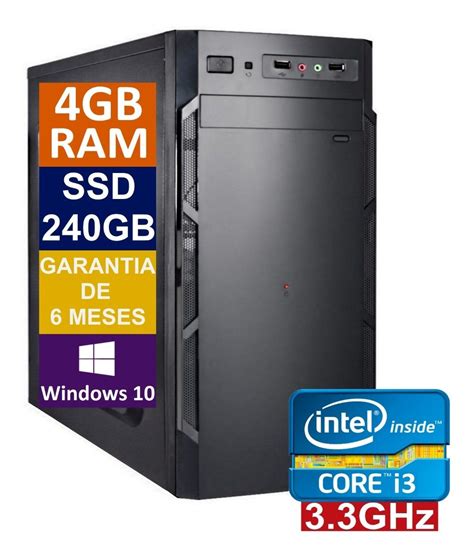 Pc Computador Cpu Intel Core I Ssd Gb Gb Mem Ria Ram Frete Gr Tis