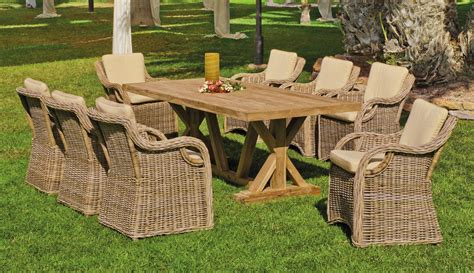 Set Madera Teka Richmond De Hevea Terraza Jard N Madera Compra Online