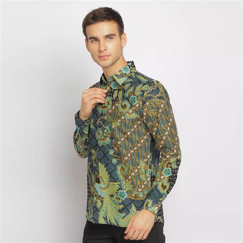 Jual Jayashree Batik Slimfit Adhara Kemeja Batik Pria Lengan Panjang