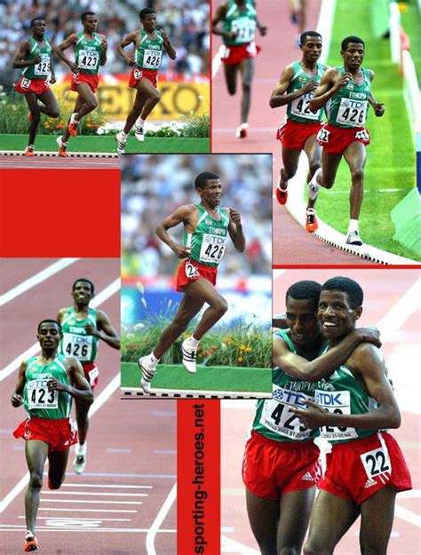 Haile Gebrselassie 2003 World Champs 10000m Silver Medal Ethiopia