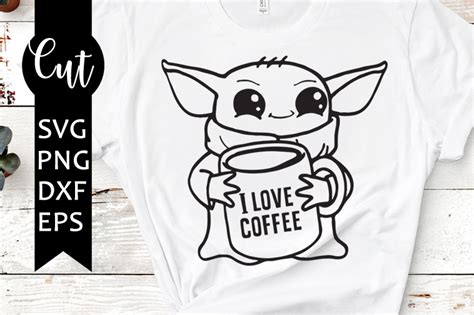 Baby Yoda Coffee Svg Free Star Wars Svg Baby Yoda Free Svg Free Cut