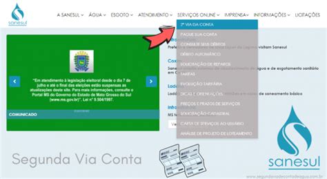 Sanesul Emita A Sua Segunda Via Da Sanesul AGORA Consulte AQUI