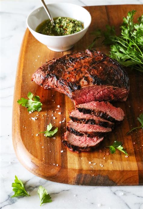 Grilled Tri Tip With Green Garlic Salsa Verde ~ Easy Healthy Recipes