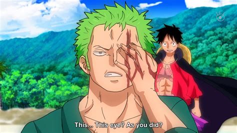 Zoro S Reaction Seeing That Luffy Created A New Eye Using The Power Of