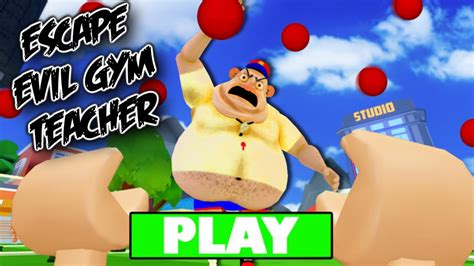 Escape Evil Gym Teacher Obby Full Walkthrough Youtube