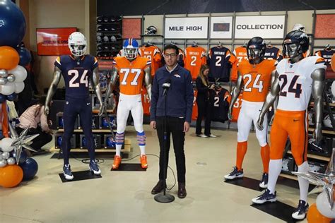 Denver Broncos introduce new uniforms for first time since 1997 - Victoria Times Colonist