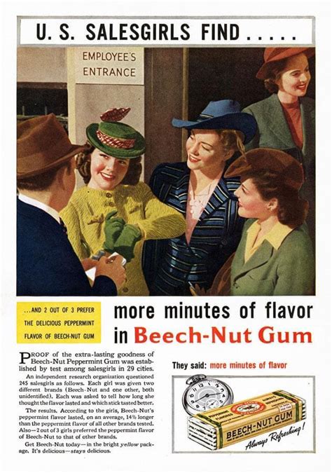 Beech Nut Gum 1941 R Vintageads