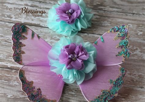 Lavender And Aqua Butterfly Wing Set Newborn Wings Newborn Etsy